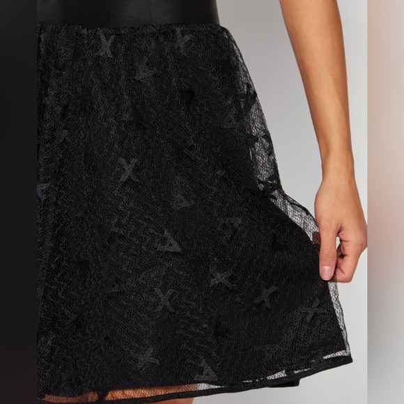 ARMANI EXHANGE Womens Logo Mesh Skirt - Size 6 - Picture 5 of 8